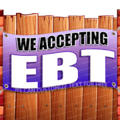 ACCEPTING EBT CLEARANCE BANNER Advertising Vinyl Flag Sign INV _CLR-0002.psd by El Paso Banners
