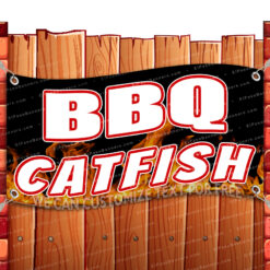 BBQ CATFISH CLEARANCE BANNER Advertising Vinyl Flag Sign INV _CLR-0011.psd by El Paso Banners
