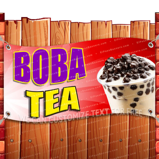 BOBA TEA CLEARANCE BANNER Advertising Vinyl Flag Sign INV _CLR-0022.psd by El Paso Banners