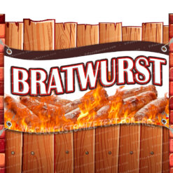 BRATWURST CLEARANCE BANNER Advertising Vinyl Flag Sign INV _CLR-0027.psd by El Paso Banners