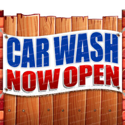 CAR WASH NOW OPEN CLEARANCE BANNER Advertising Vinyl Flag Sign INV _CLR-0035.psd by El Paso Banners