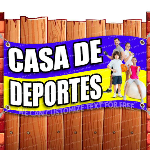 CASA DE DEPORTES Vinyl Banner Flag Sign Many Sizes EXPENSIVE BETTER SPANISH _CLR-0037.psd by El Paso Banners