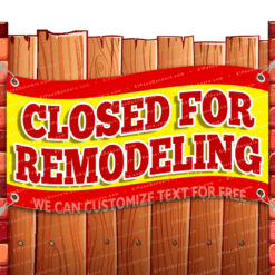 CLOSED FOR REMODELING CLEARANCE BANNER Advertising Vinyl Flag Sign INV V2 _CLR-0049.psd by El Paso Banners