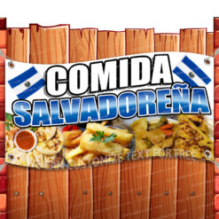COMIDO SALVADORENA Advertising Vinyl Banner Flag Sign Many Sizes CUISINE _CLR-0052.psd by El Paso Banners