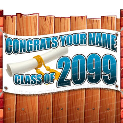 CONGRATS CLASS OF 2022 CUSTOMIZABLE Advertising Vinyl Banner Flag Sign Many Size _CLR-0057.psd by El Paso Banners