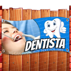DENTISTA Vinyl Banner Flag Sign Many Sizes TEETH DENTIST CLEAN _CLR-0066.psd by El Paso Banners