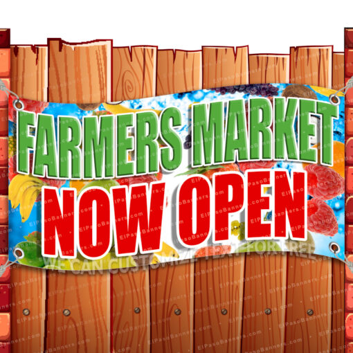 FARMERS MARKET CLEARANCE BANNER Advertising Vinyl Flag Sign INV _CLR-0086.psd by El Paso Banners