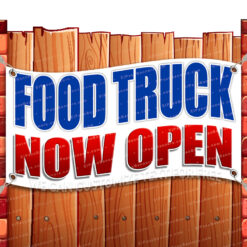 FOOD TRUCK NOW CLEARANCE BANNER Advertising Vinyl Flag Sign INV _CLR-0097.psd by El Paso Banners