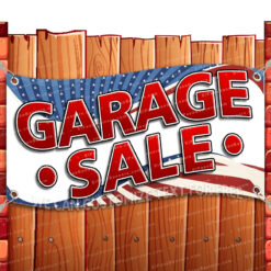 GARAGE SALE Advertising Vinyl Banner Flag Sign Many Sizes AMERICAN FLAG _CLR-0104.psd by El Paso Banners
