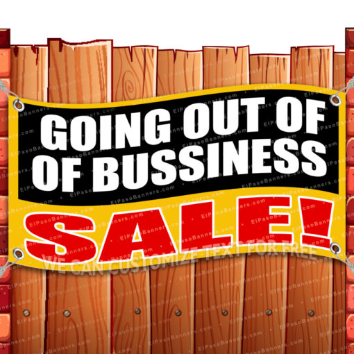 GOING OUT OF BUSINESS CLEARANCE BANNER Advertising Vinyl Flag Sign INV _CLR-0105.psd by El Paso Banners