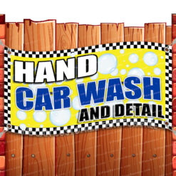 HAND CAR WASH CLEARANCE BANNER Advertising Vinyl Flag Sign INV V2 _CLR-0114.psd by El Paso Banners