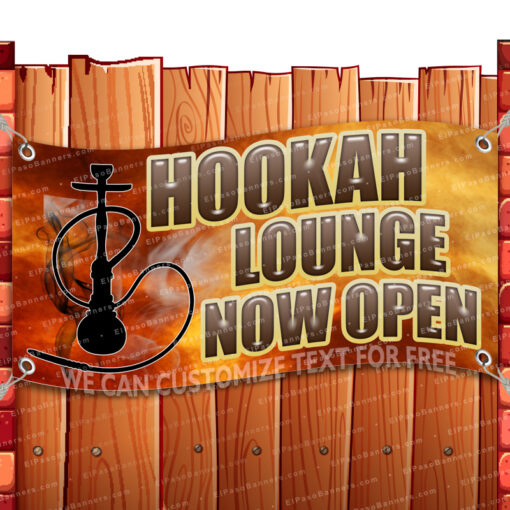 HOOKAH LOUNGE CLEARANCE BANNER Advertising Vinyl Flag Sign INV _CLR-0123.psd by El Paso Banners