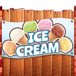 ICE CREAM CLEARANCE BANNER Advertising Vinyl Flag Sign INV _CLR-0128.psd by El Paso Banners