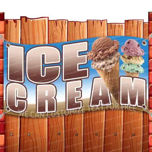 ICE CREAM CLEARANCE BANNER Advertising Vinyl Flag Sign INV V4 _CLR-0131.psd by El Paso Banners