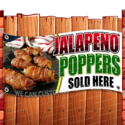 JALAPENO POPPERS CLEARANCE BANNER Advertising Vinyl Flag Sign INV _CLR-0135.psd by El Paso Banners