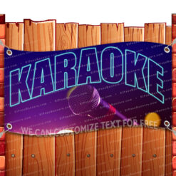 KARAOKE CLEARANCE BANNER Advertising Vinyl Flag Sign INV _CLR-0139.psd by El Paso Banners