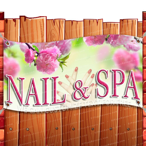NAIL AND SPA CLEARANCE BANNER Advertising Vinyl Flag Sign INV _CLR-0162.psd by El Paso Banners