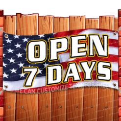 OPEN 7 DAYS CLEARANCE BANNER Advertising Vinyl Flag Sign INV _CLR-0191.psd by El Paso Banners
