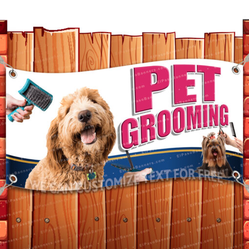 PET GROOMING CLEARANCE BANNER Advertising Vinyl Flag Sign INV _CLR-0197.psd by El Paso Banners