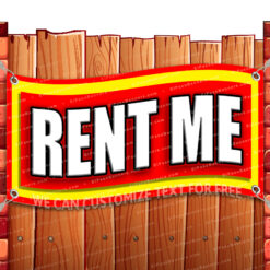 RENT ME CLEARANCE BANNER Advertising Vinyl Flag Sign INV V2 _CLR-0206.psd by El Paso Banners