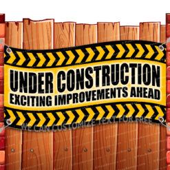UNDER CONSTRUCTION CLEARANCE BANNER Advertising Vinyl Flag Sign INV _CLR-0235.psd by El Paso Banners