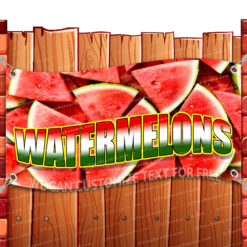 WATERMELONS CLEARANCE BANNER Advertising Vinyl Flag Sign INV _CLR-0241.psd by El Paso Banners