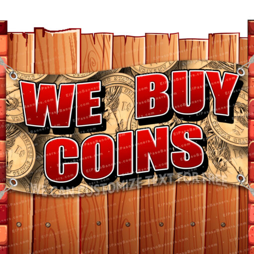 WE BUY COINS CLEARANCE BANNER Advertising Vinyl Flag Sign INV _CLR-0245.psd by El Paso Banners