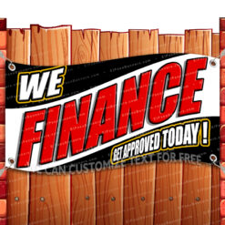 WE FINANCE CLEARANCE BANNER Advertising Vinyl Flag Sign INV _CLR-0247.psd by El Paso Banners