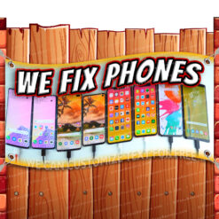 WE FIX PHONES CLEARANCE BANNER Advertising Vinyl Flag Sign INV _CLR-0249.psd by El Paso Banners