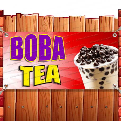 BOBA TEA CLEARANCE BANNER Advertising Vinyl Flag Sign INV Banner Model by El Paso Banners