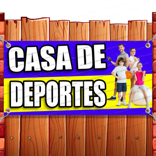 CASA DE DEPORTES Vinyl Banner Flag Sign Many Sizes EXPENSIVE BETTER SPANISH Banner Model by El Paso Banners