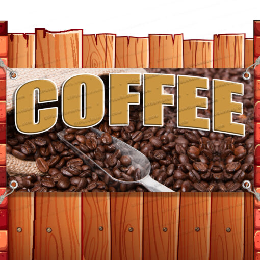 COFFEE CLEARANCE BANNER Advertising Vinyl Flag Sign INV Banner Model by El Paso Banners
