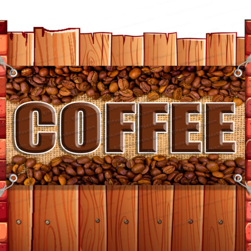 COFFEE CLEARANCE BANNER Advertising Vinyl Flag Sign INV V2 Banner Model by El Paso Banners