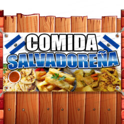 COMIDO SALVADORENA Advertising Vinyl Banner Flag Sign Many Sizes CUISINE Banner Model by El Paso Banners