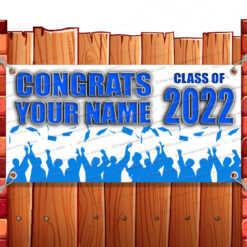CONGRATS GRAD 2022 CUSTOMIZABLE Advertising Vinyl Banner Flag Sign Many Sizes Banner Model by El Paso Banners