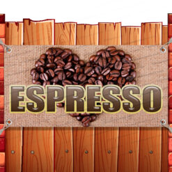 ESPRESSO CLEARANCE BANNER Advertising Vinyl Flag Sign INV Banner Model by El Paso Banners