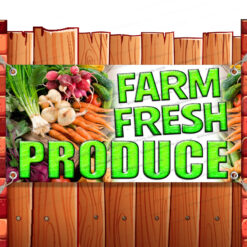 FARM FRESH PRODUCE CLEARANCE BANNER Advertising Vinyl Flag Sign INV Banner Model by El Paso Banners