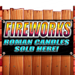 FIREWORKS CLEARANCE BANNER Advertising Vinyl Flag Sign INV V3 Banner Model by El Paso Banners