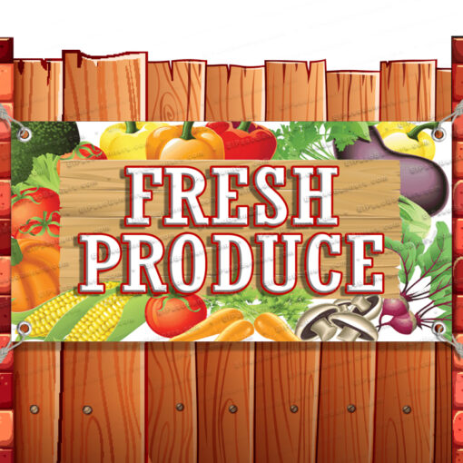 FRESH PRODUCE CLEARANCE BANNER Advertising Vinyl Flag Sign INV Banner Model by El Paso Banners
