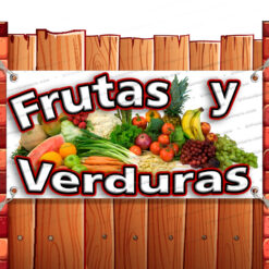 FRUTAS Y VERDURAS Vinyl Banner Flag Sign Many Sizes FRUIT SPANISH RETAIL Banner Model by El Paso Banners