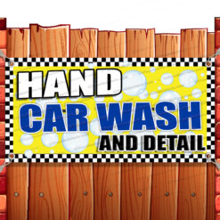 HAND CAR WASH CLEARANCE BANNER Advertising Vinyl Flag Sign INV V2 Banner Model by El Paso Banners