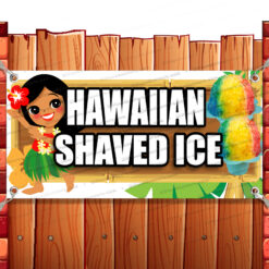 HAWAIIAN SHAVED ICE CLEARANCE BANNER Advertising Vinyl Flag Sign INV V2 Banner Model by El Paso Banners