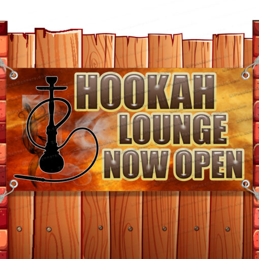HOOKAH LOUNGE CLEARANCE BANNER Advertising Vinyl Flag Sign INV Banner Model by El Paso Banners