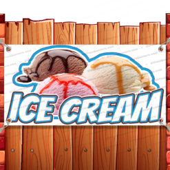 ICE CREAM CLEARANCE BANNER Advertising Vinyl Flag Sign INV V6 Banner Model by El Paso Banners