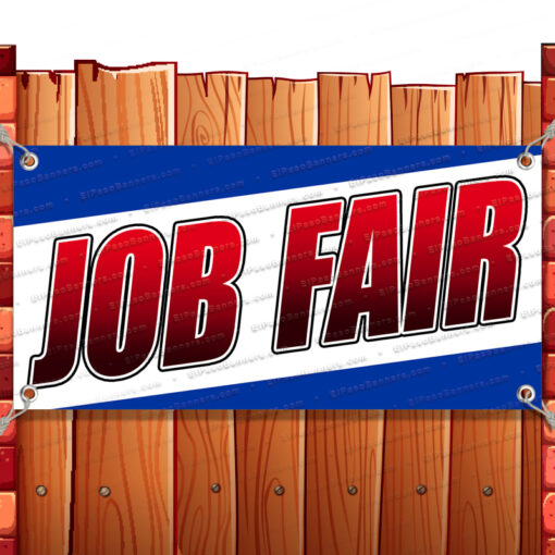 JOB FAIR CLEARANCE BANNER Advertising Vinyl Flag Sign INV Banner Model by El Paso Banners