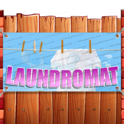 LAUNDROMAT CLEARANCE BANNER Advertising Vinyl Flag Sign INV Banner Model by El Paso Banners