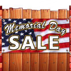 MEMORIAL DAY SALE CLEARANCE BANNER Advertising Vinyl Flag Sign INV Banner Model by El Paso Banners