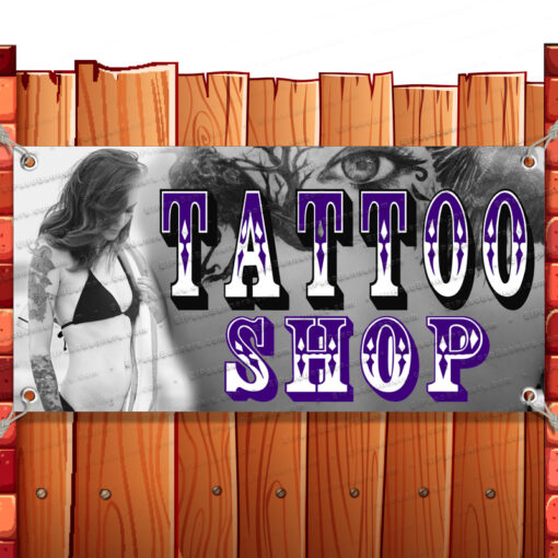 TATTOOS CLEARANCE BANNER Advertising Vinyl Flag Sign INV Banner Model by El Paso Banners