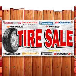 TIRE SALE CLEARANCE BANNER Advertising Vinyl Flag Sign INV Banner Model by El Paso Banners